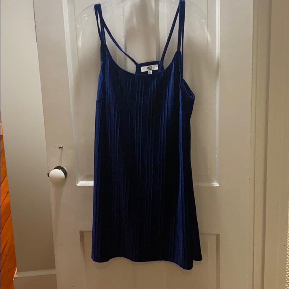 Blue Velvet Dress